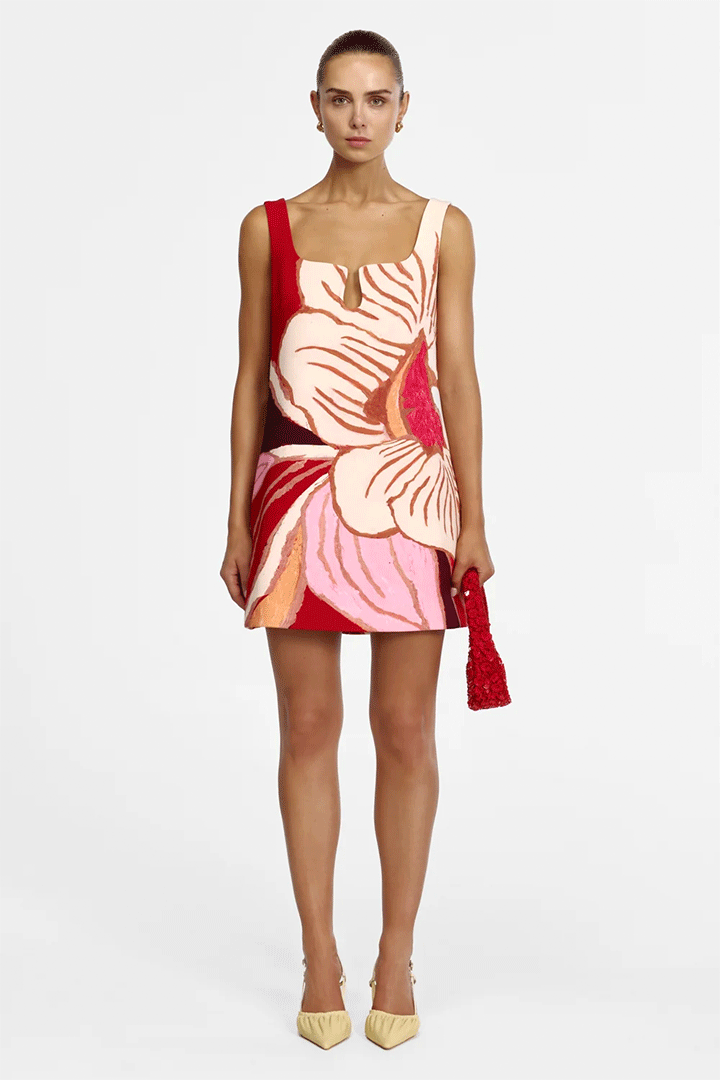 Llewellyn Mini Dress Rouge Eclipse