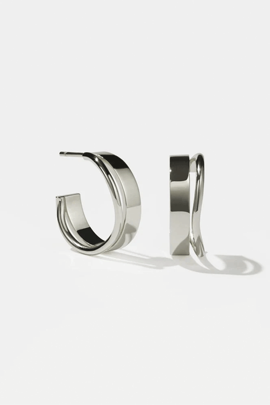 Bliss Hoops Medium Sterling Silver