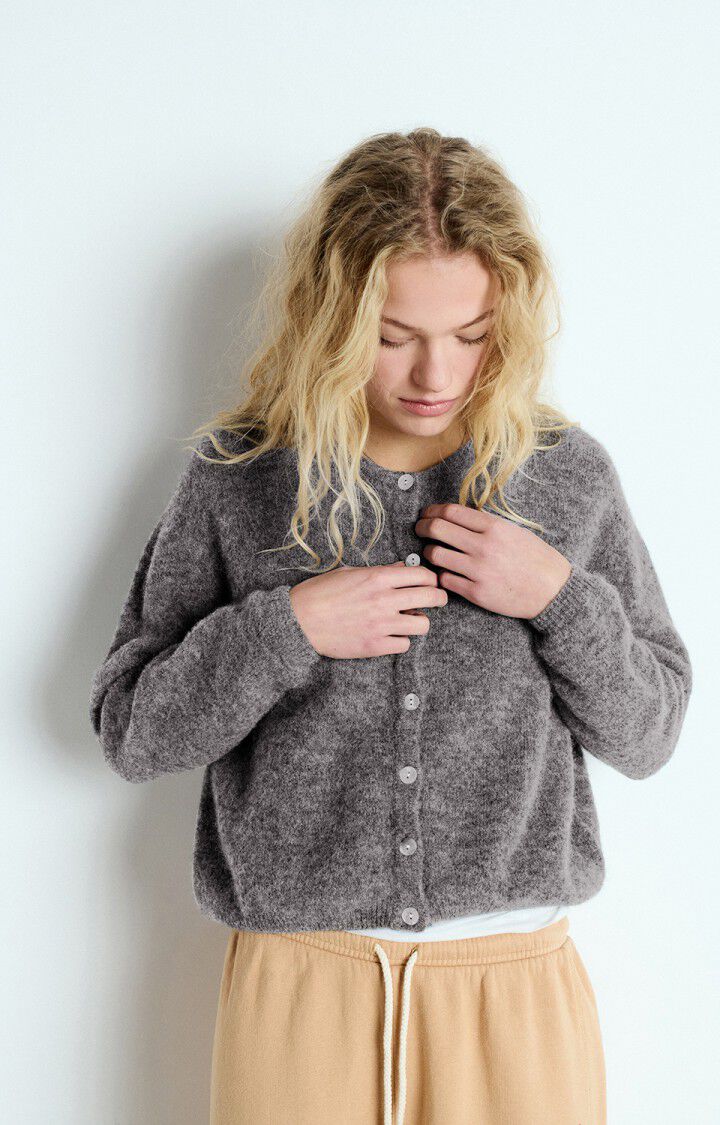 Womens Cardigan Vitow Steel Melange