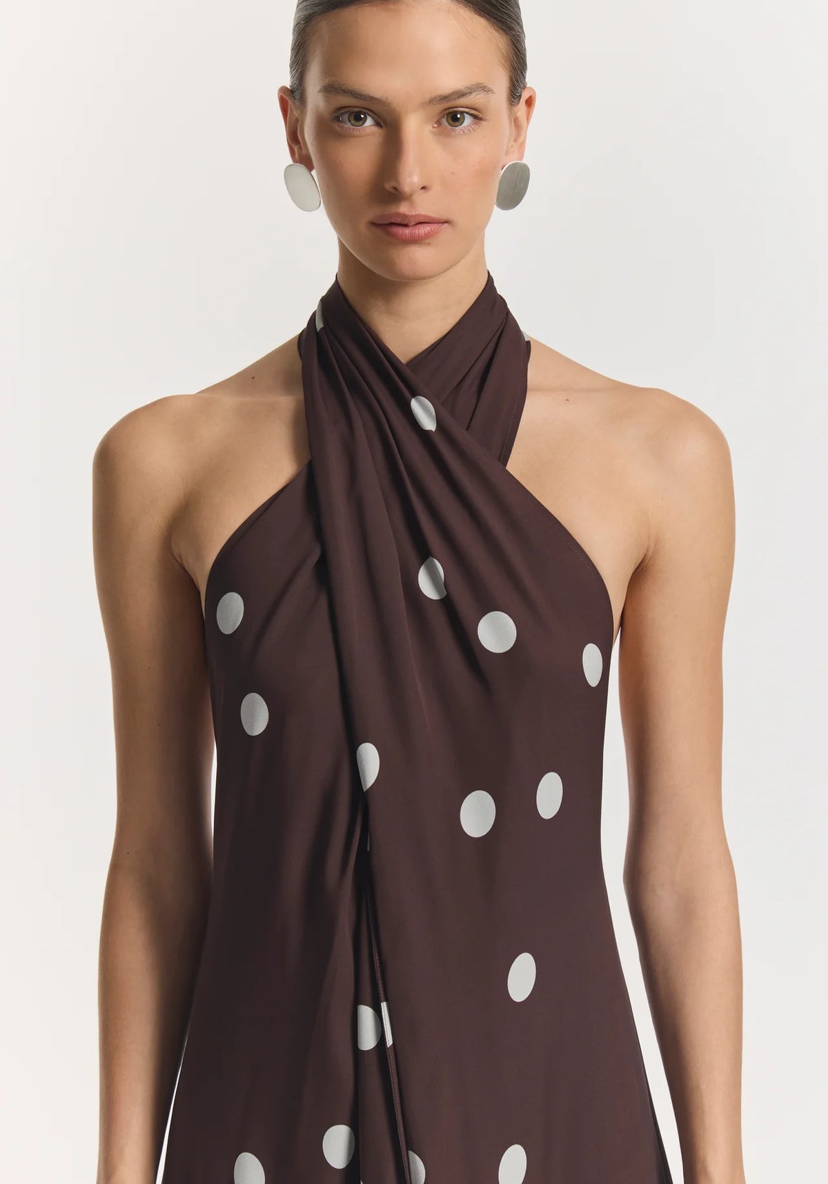 Awakening Dress Mahogany Spot