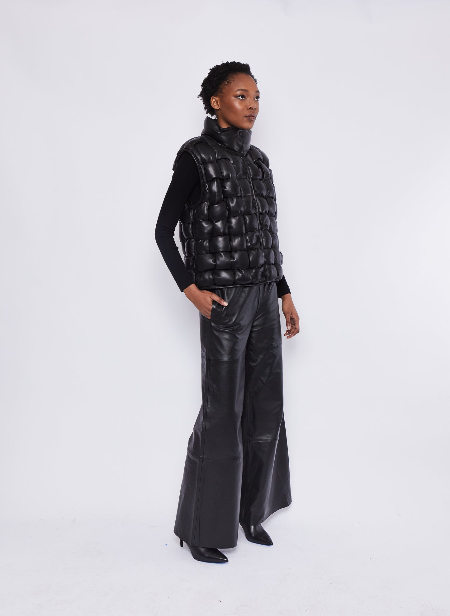 Woven Vest Black