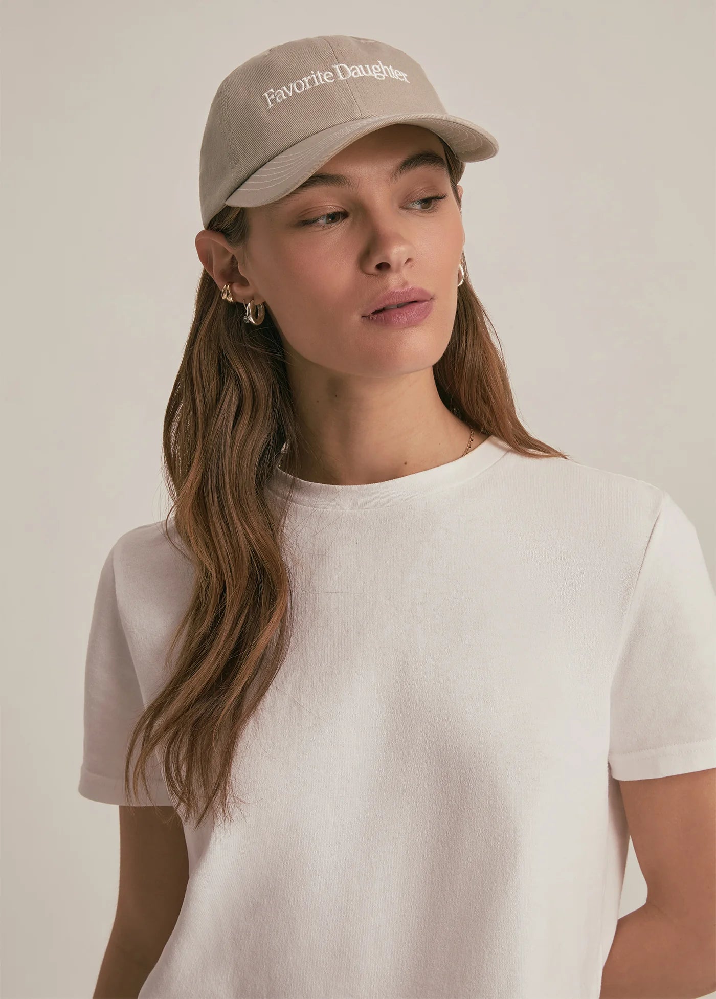 Classic Logo Baseball Hat Taupe