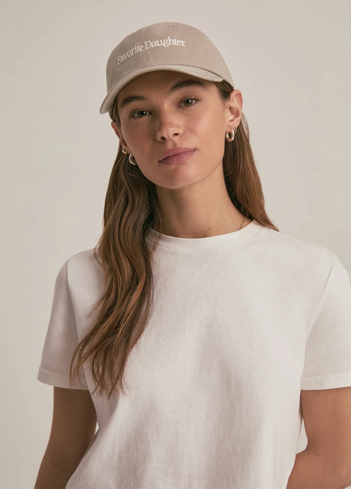 Classic Logo Baseball Hat Taupe