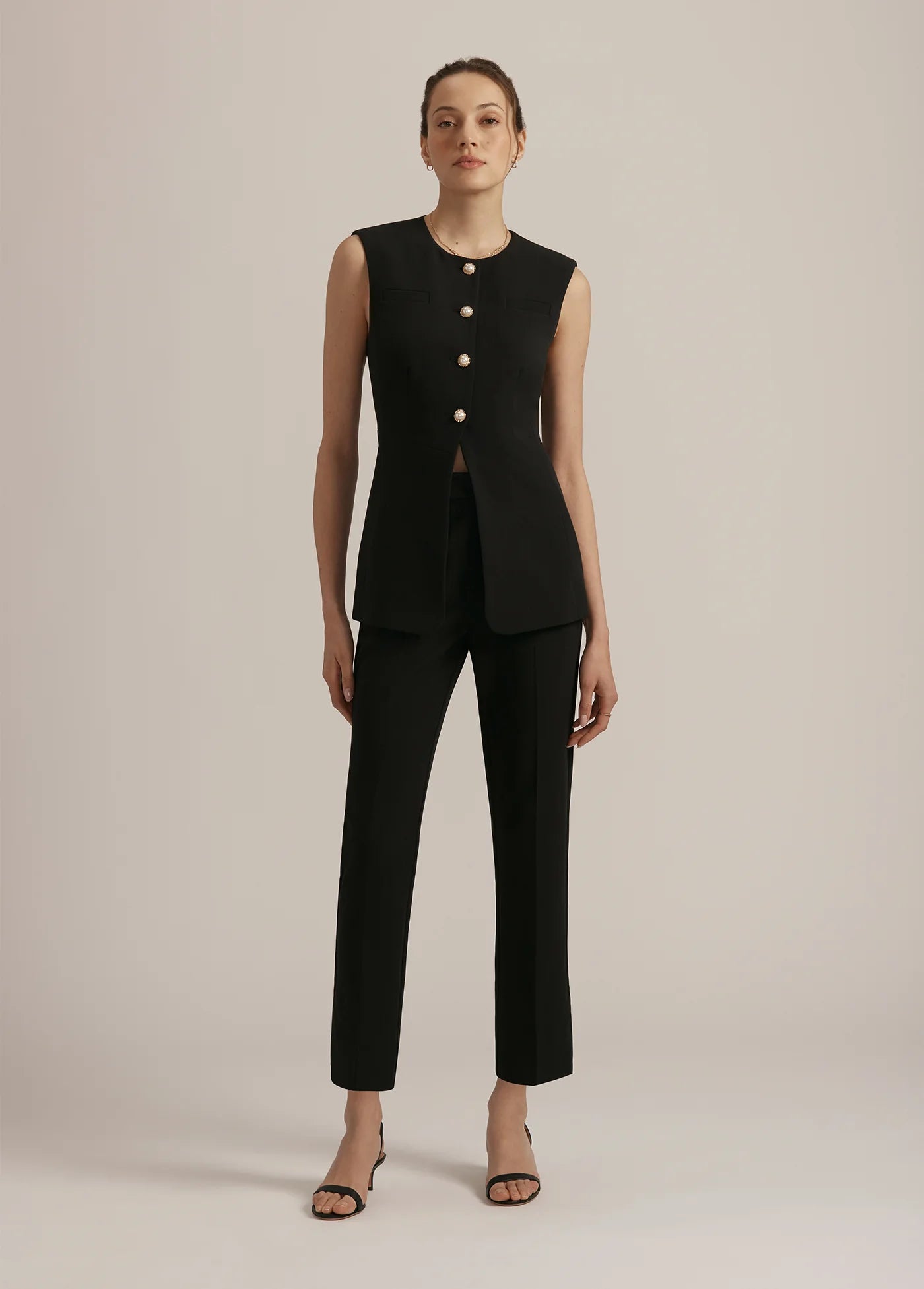 The Clocking In Top Black
