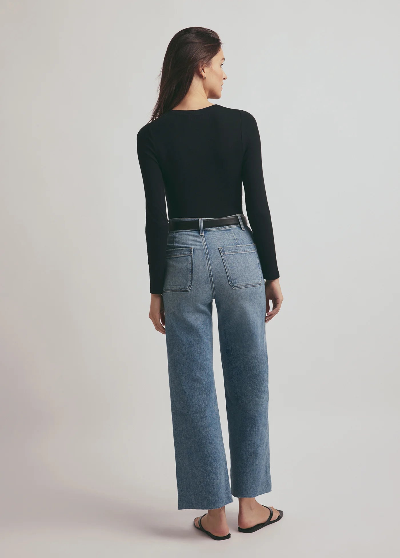 Ribbed Long Sleeve Black