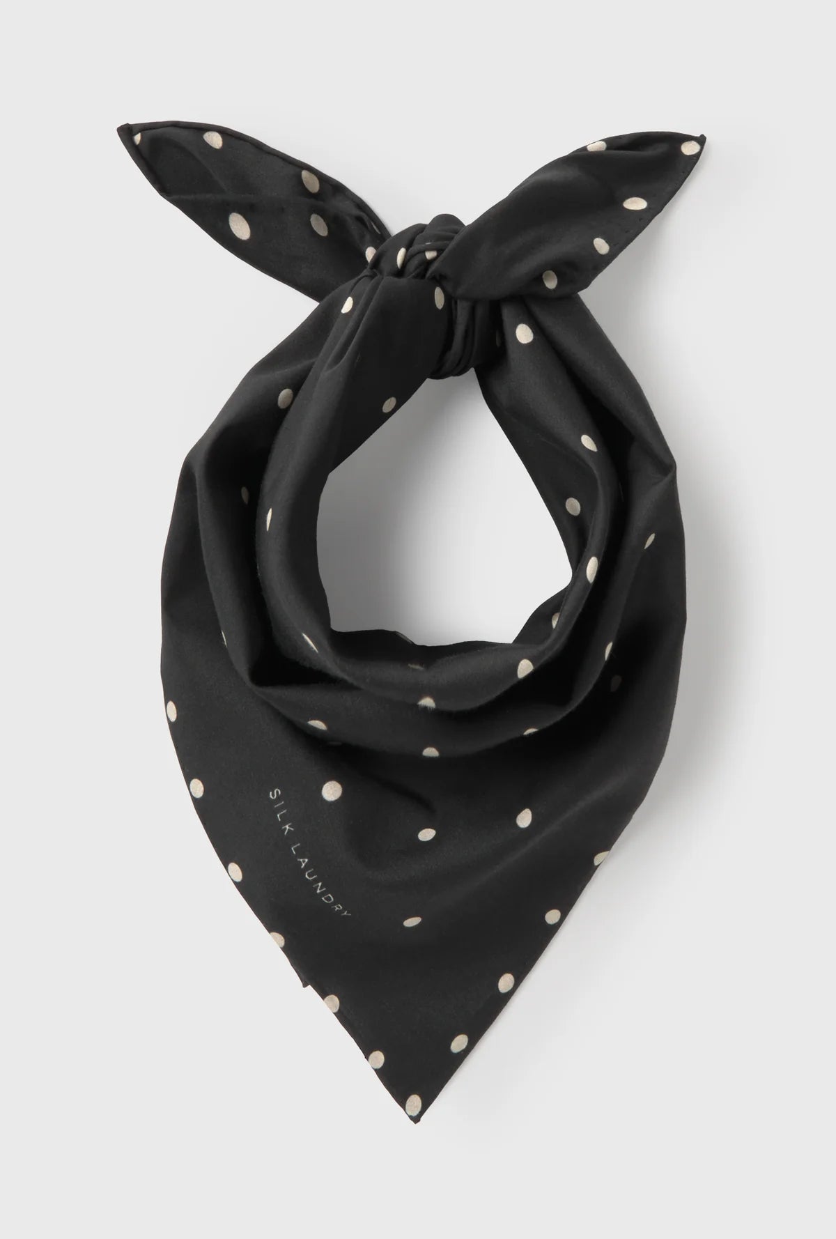 Cotton Silk Scarf Polka Dot