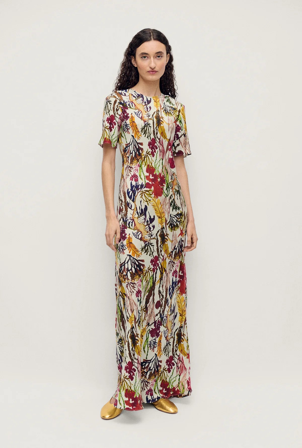 Short Sleeve Bias Dress Planktonic