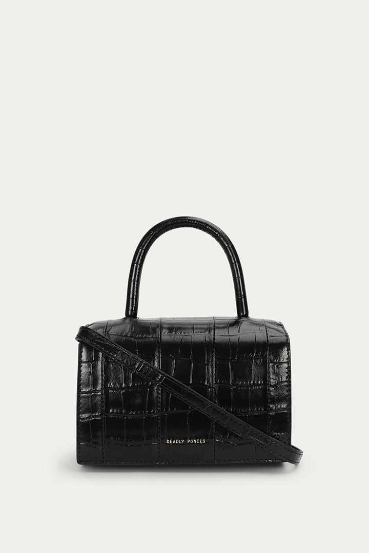 Mr Jagger Black Crocotile