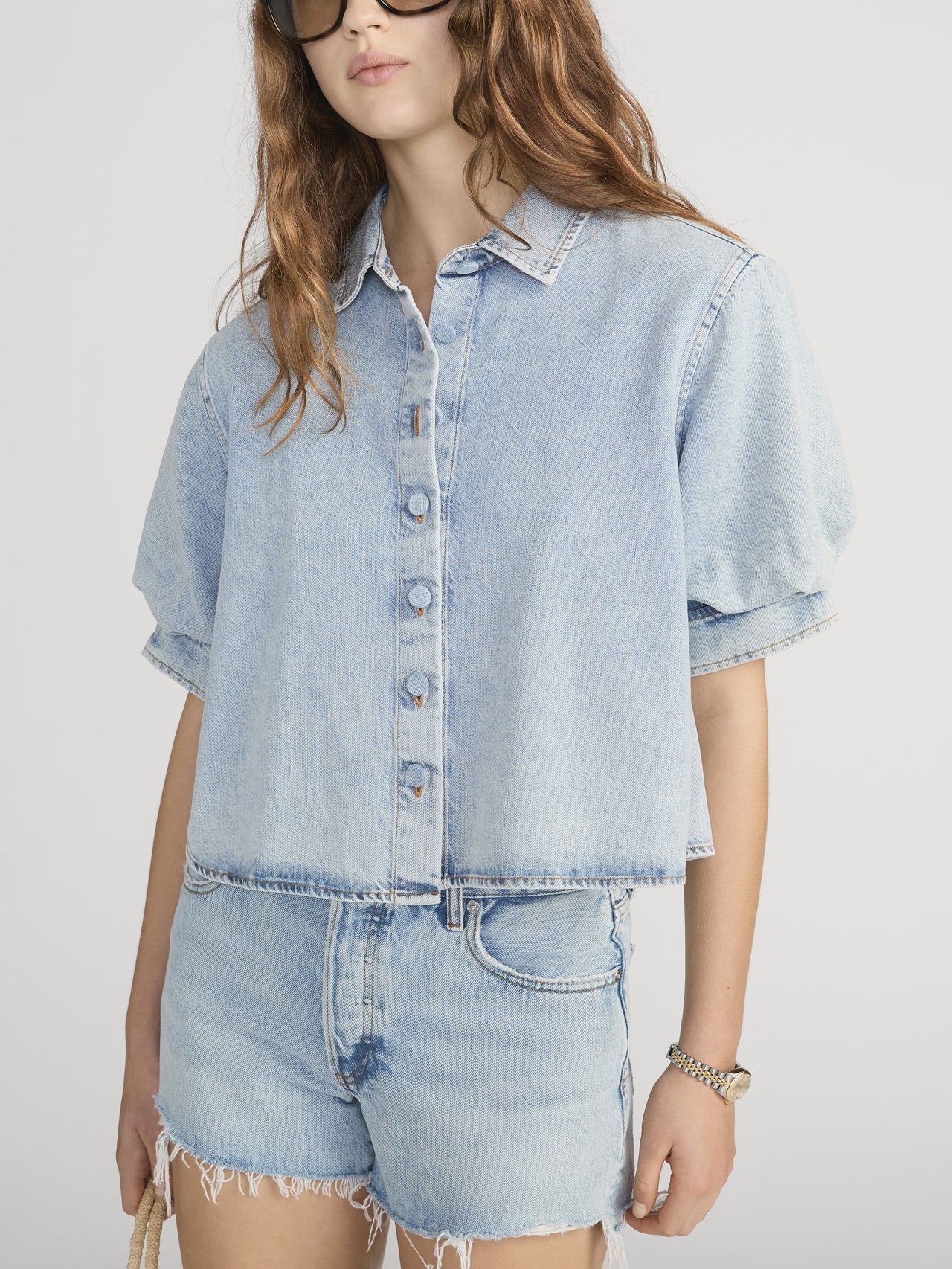 The Billow Puff Sleeve Shirt Puffin