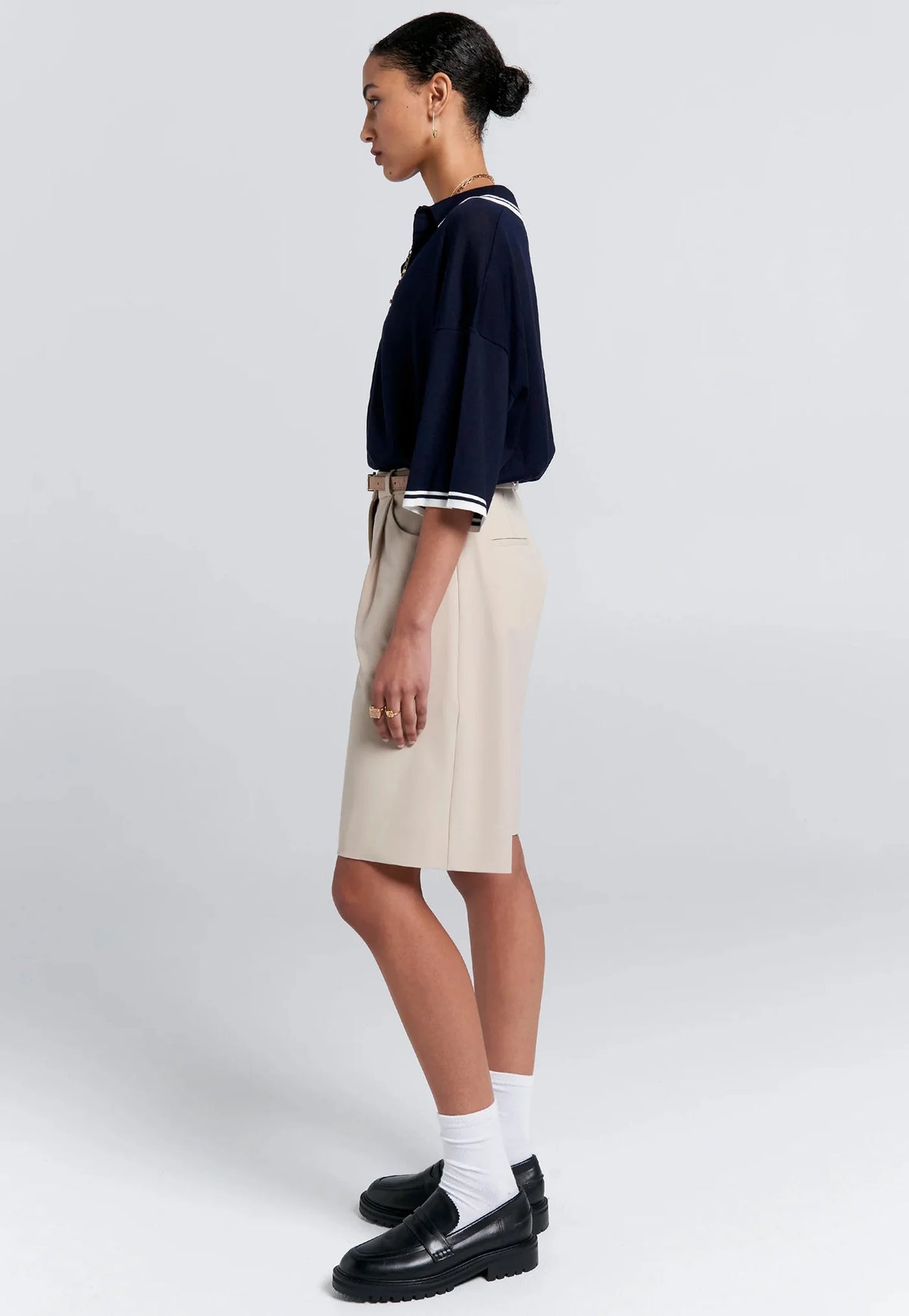 Relax Knit Polo Navy