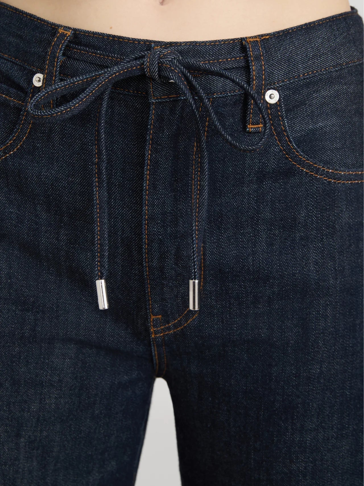 Off Duty Drawstring Bow Rinse