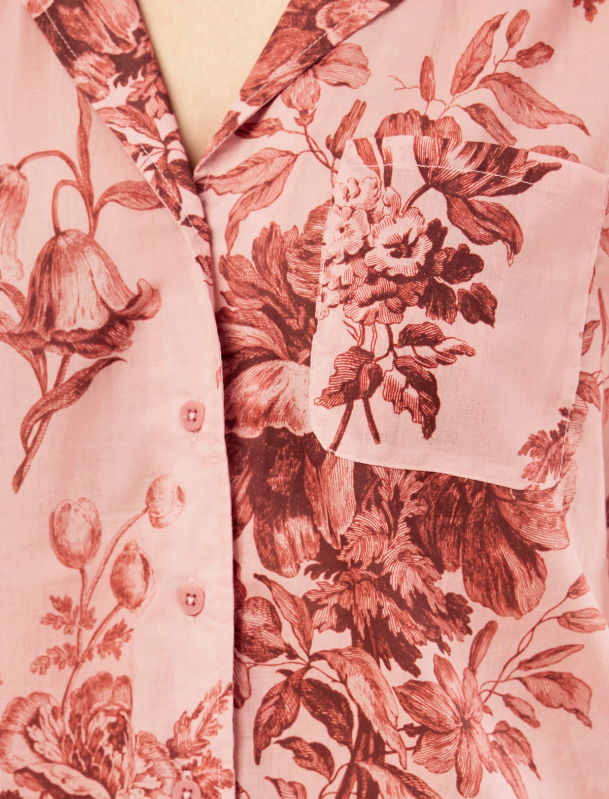 Karen Walker Romantic Floral Boxer PJ Rose