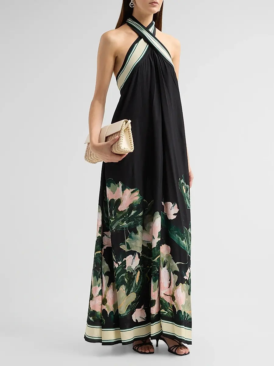 Garie Maxi Dress Water Lily