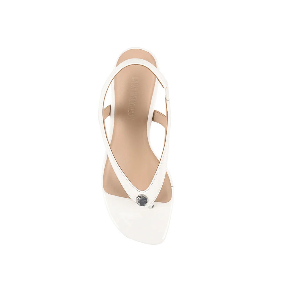 Martine Slingback Wedge White