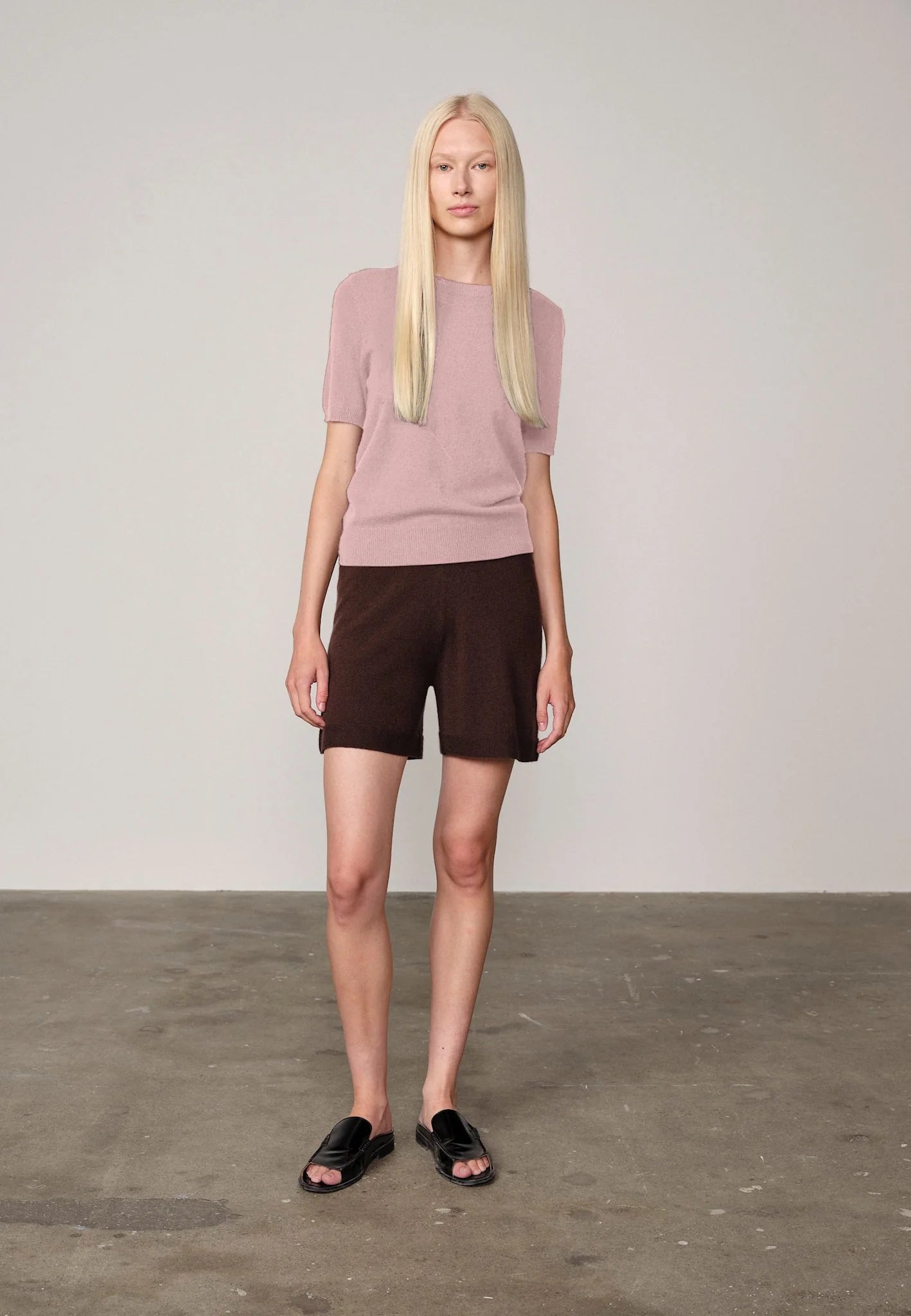 Thora Knit T-Shirt Soft Pink