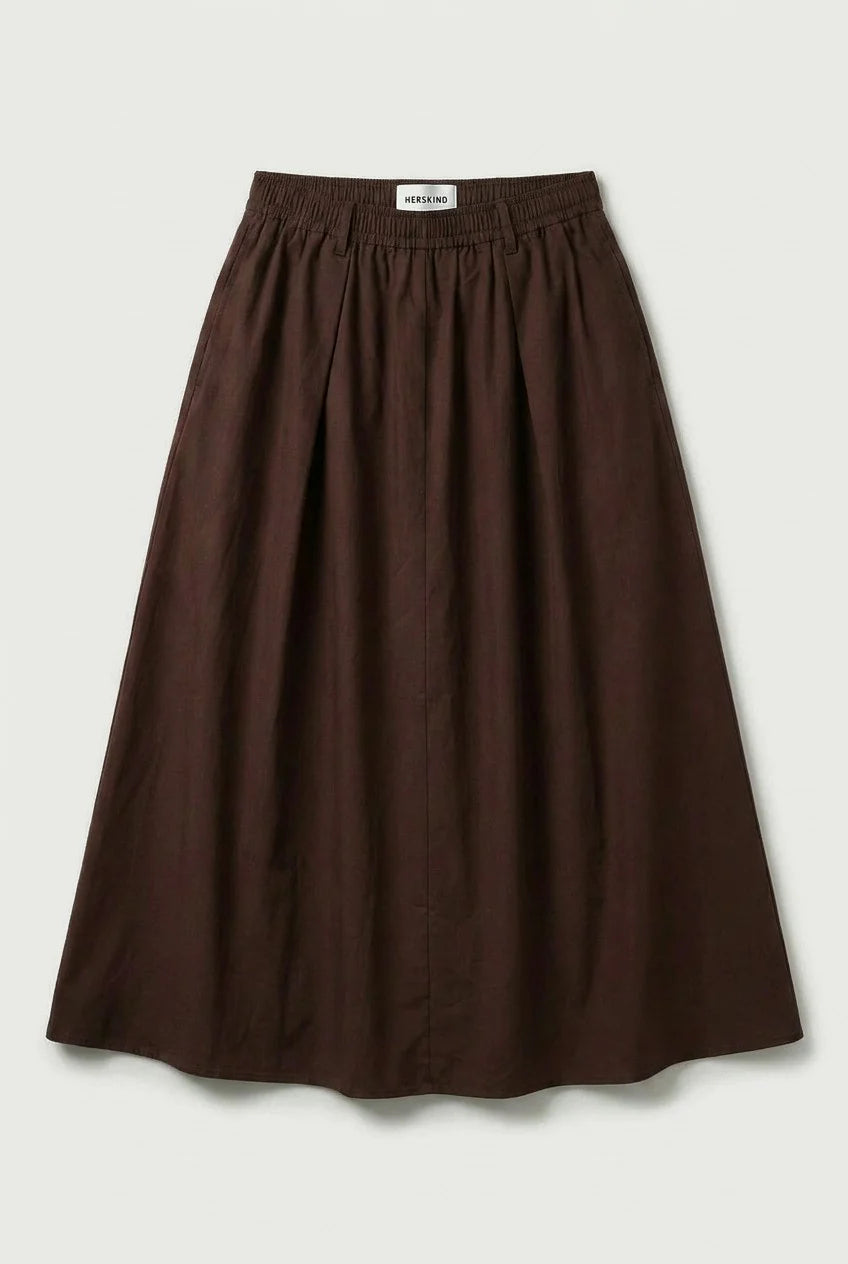 Ofelia Skirt Coffee Brown