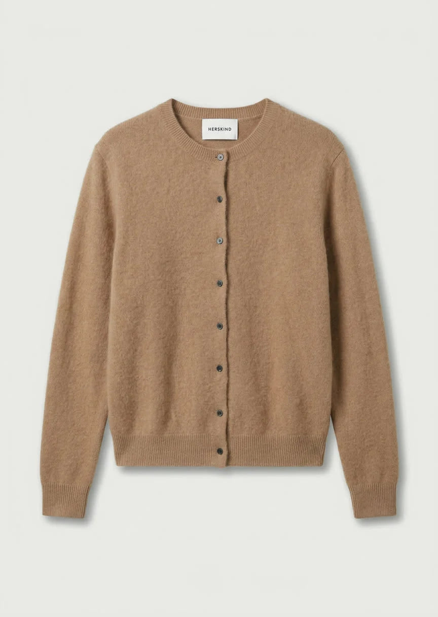 Roselle Knit Cardigan Croissant