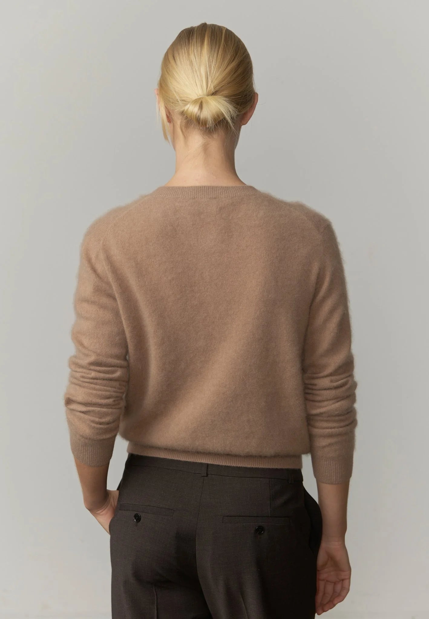Roselle Knit Cardigan Croissant