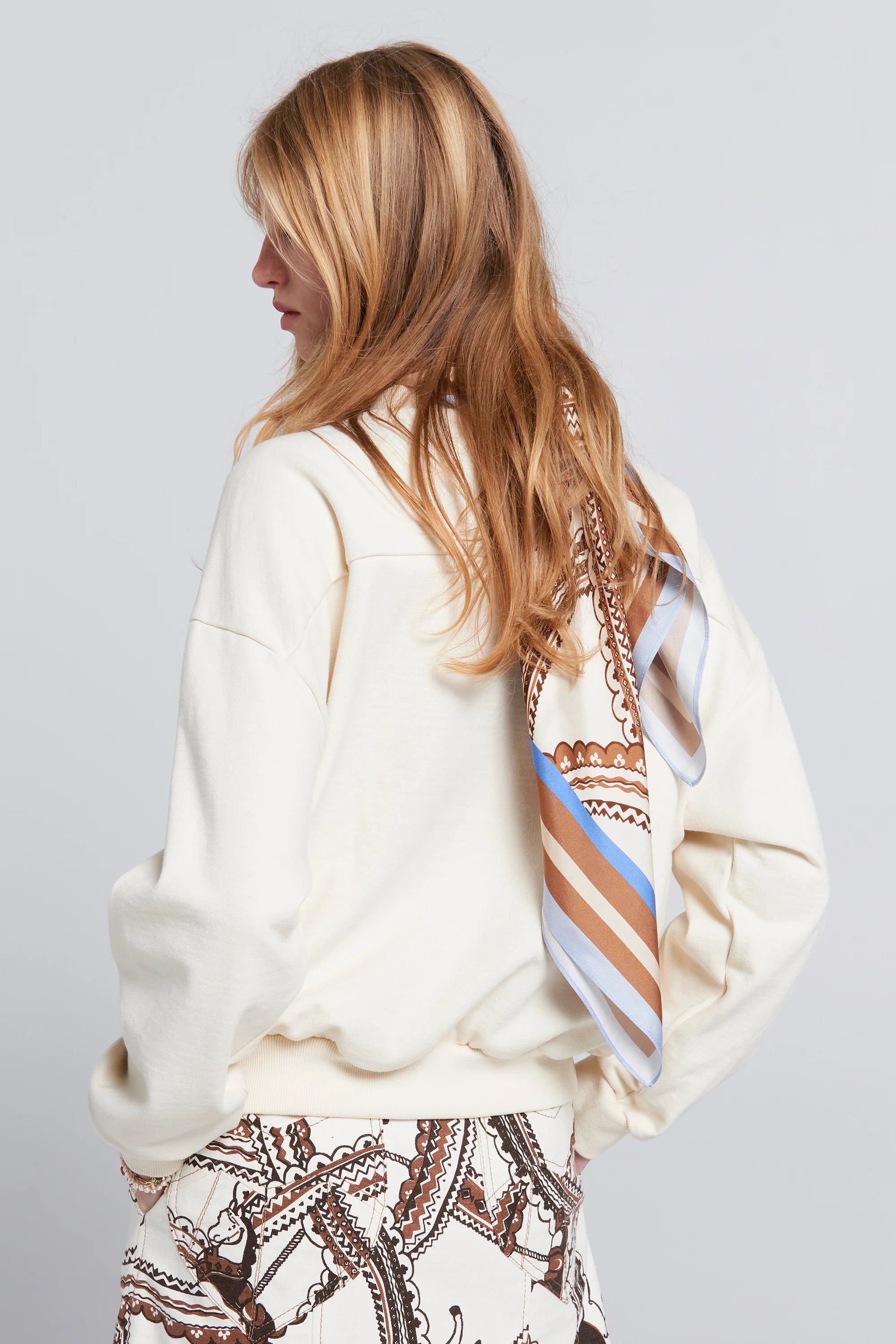 Runaway Carousel Organic Cotton Crewneck Mocha