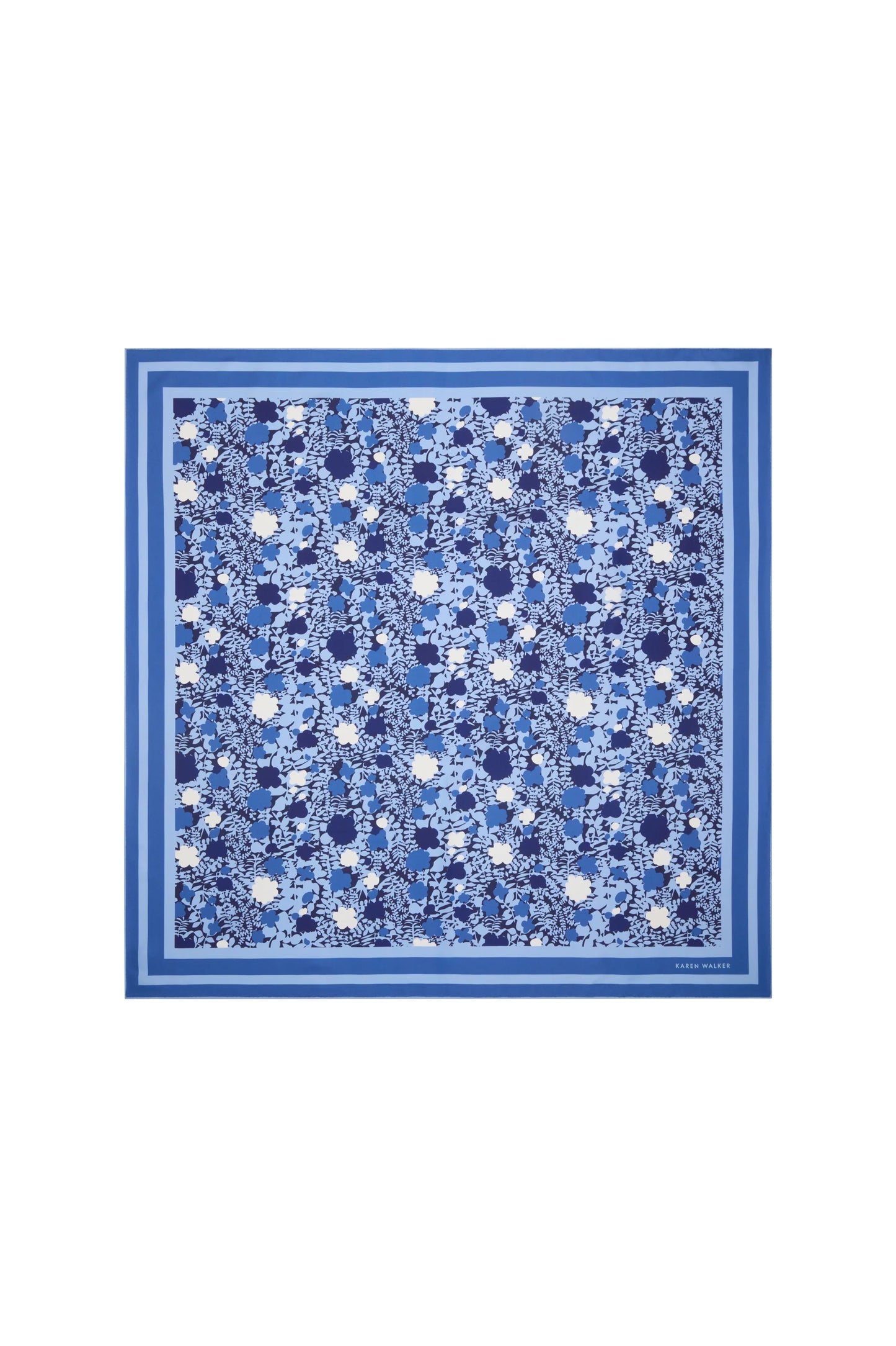 Perfect Day Silk Scarf Blue