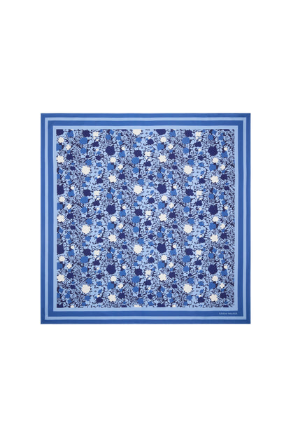 Perfect Day Silk Scarf Blue