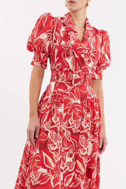 Alloure Midi Dress