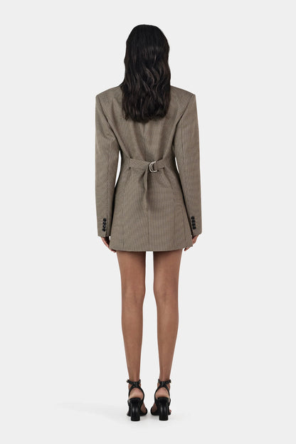 Callum Blazer Dress Chestnut