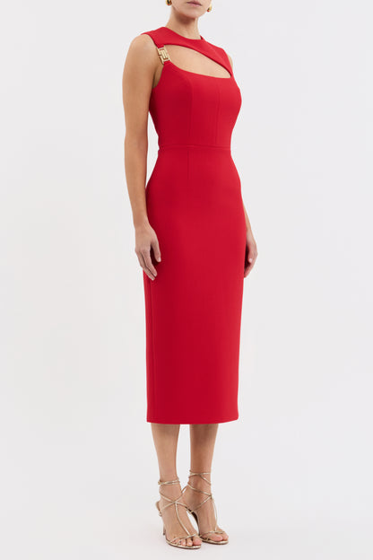 Cameron Asymmetrical Midi Dress
