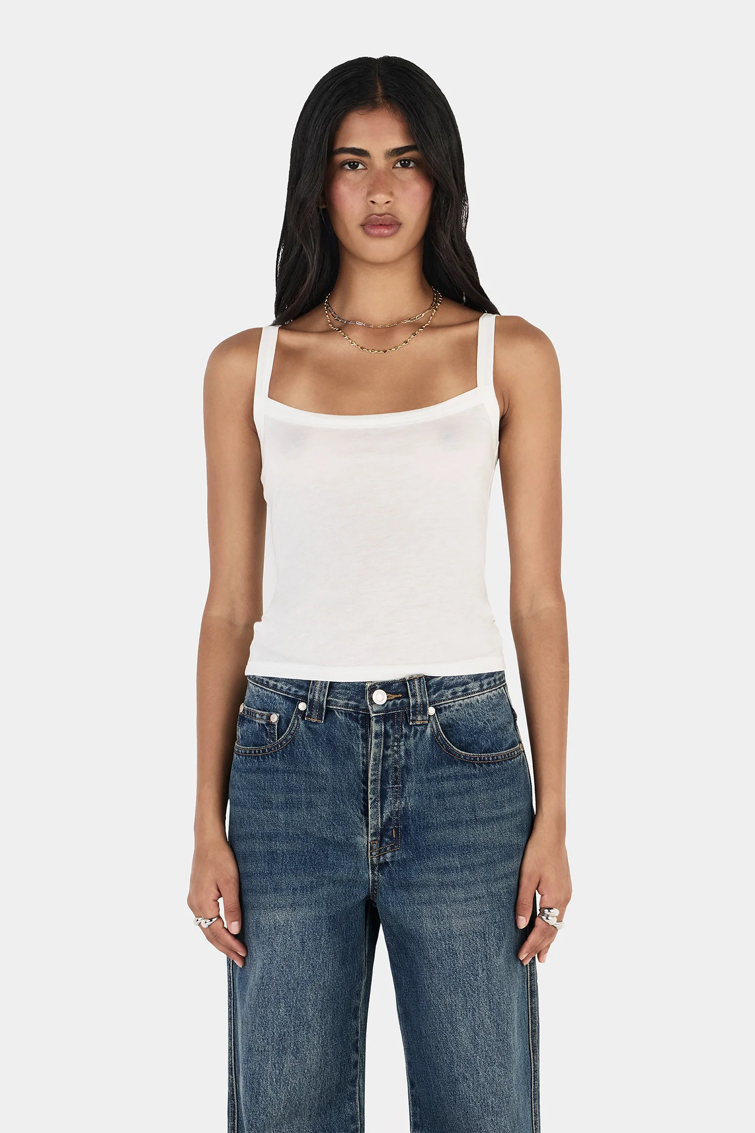 Capulet Layered Top Ivory