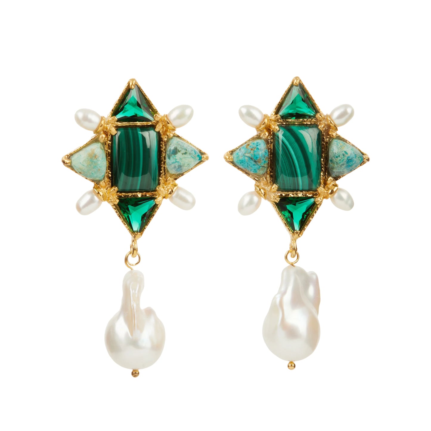 Violetta Earrings - Green