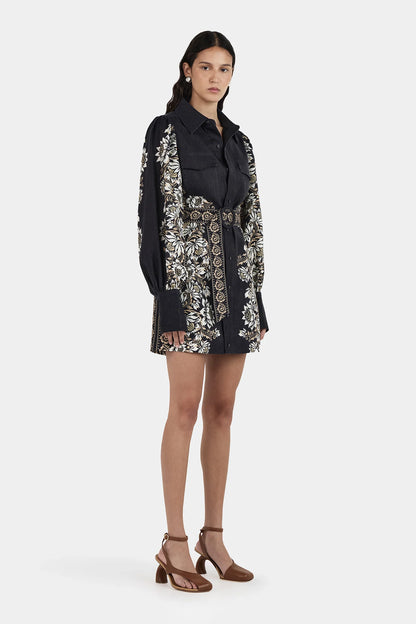Constance Linen Mini Dress