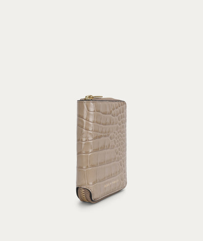 Mini Wallet Oat Croc