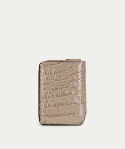 Mini Wallet Oat Croc
