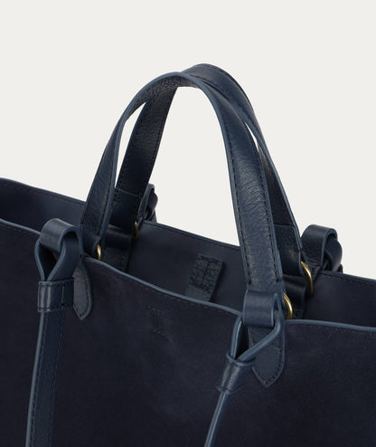 Mr Bandit Tote Indigo Suede