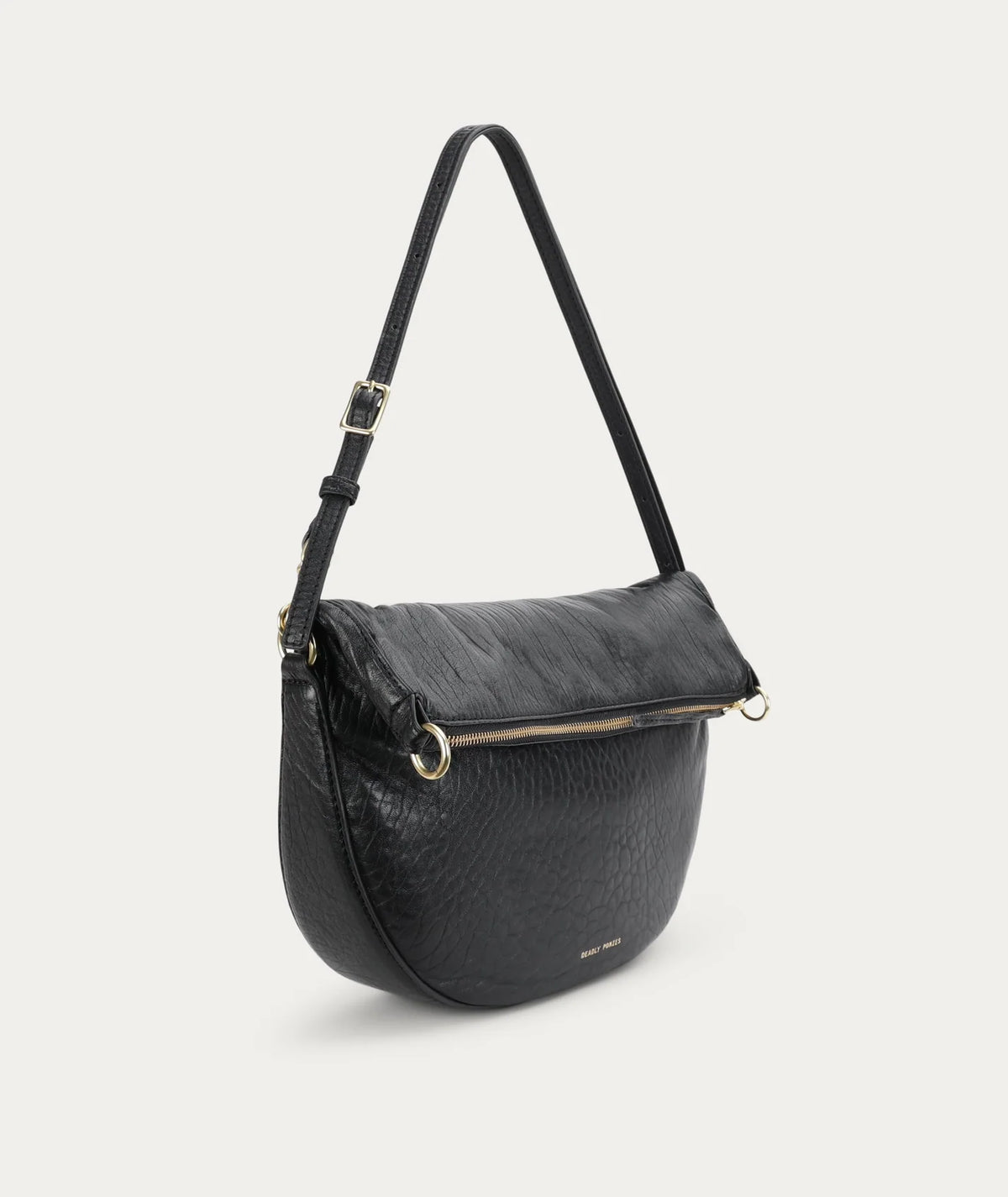 Leopard Hobo Black Bulle/Brass