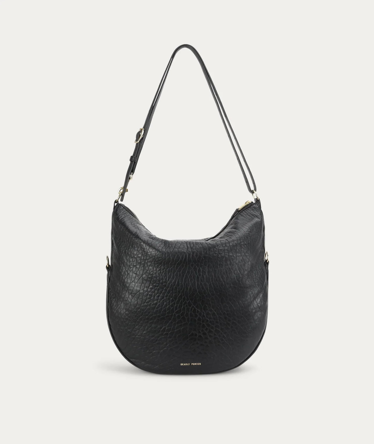 Leopard Hobo Black Bulle/Brass