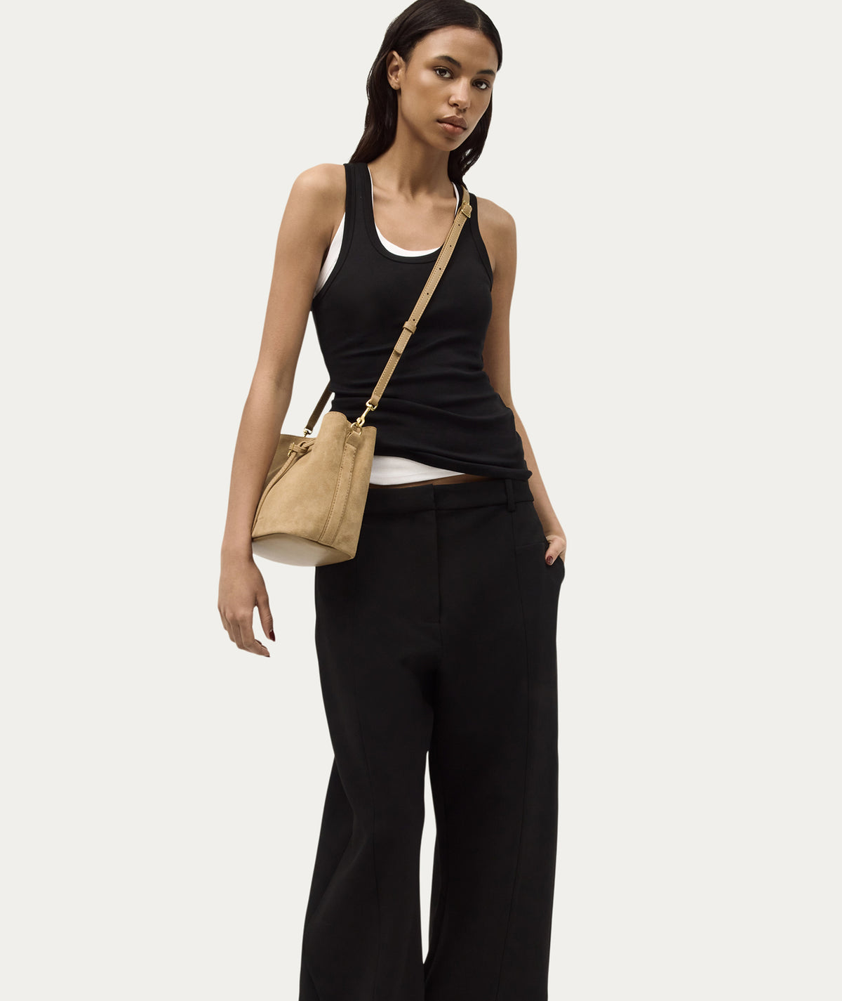 Penny Bag Oat Suede