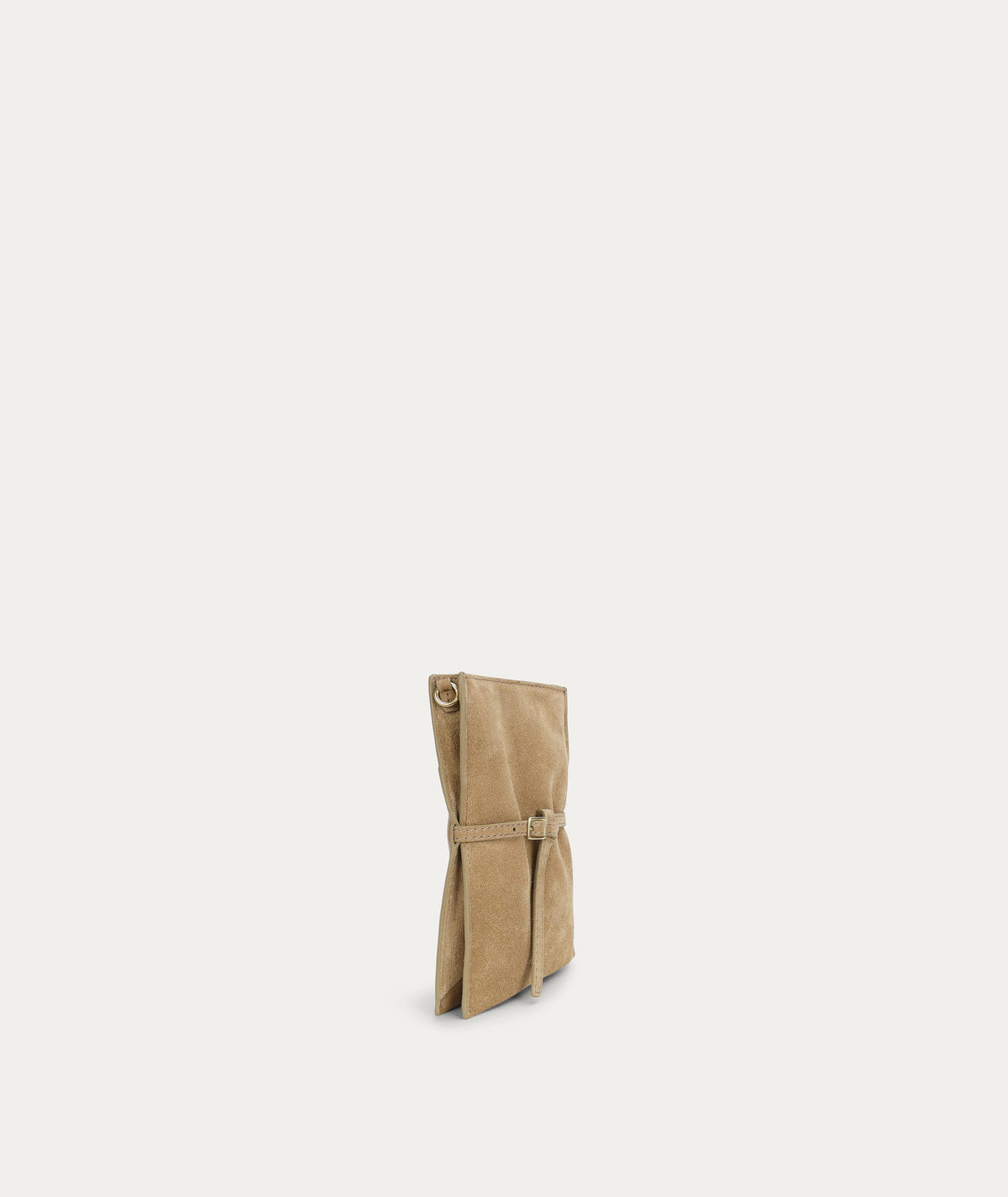 Penny Phone Pouch Oat Suede