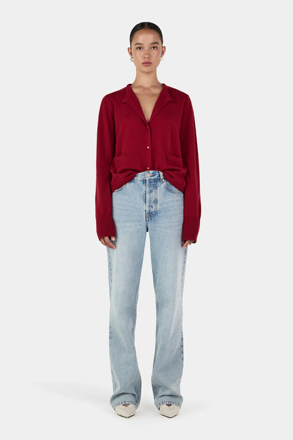 Dolly Cashmere Cardigan Red