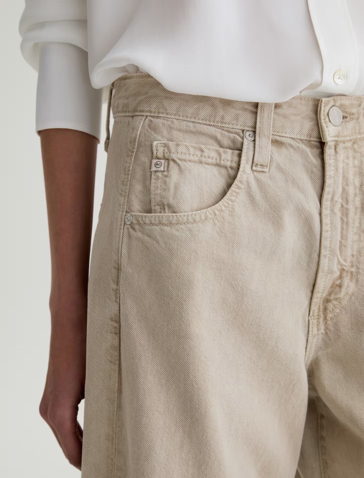 Hattie Crop Sulphur Light Taupe