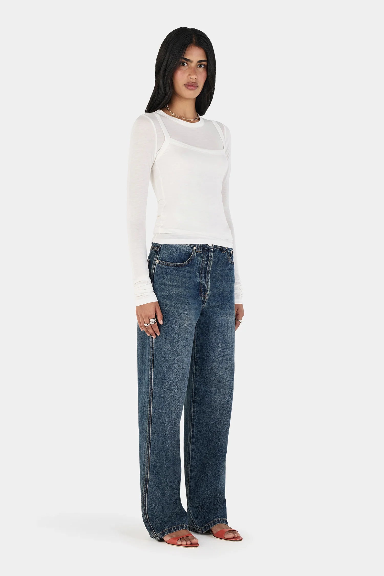 Capulet Layered Top Ivory