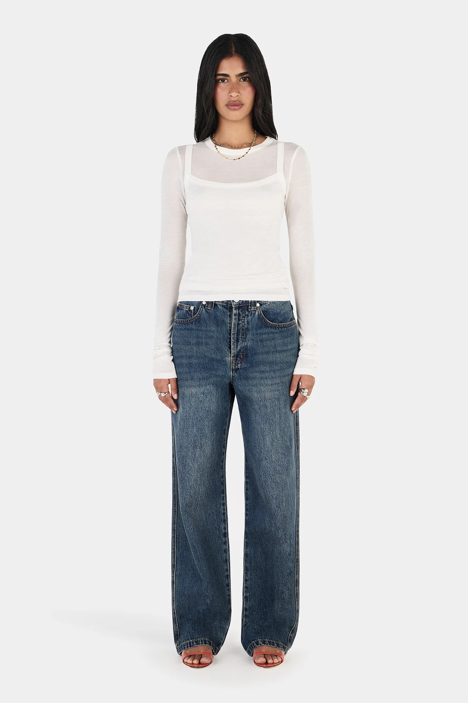 Capulet Layered Top Ivory