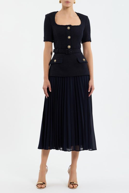 Jonie Midi Dress Navy