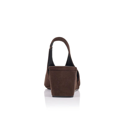 Ayvie Wedge Espresso Suede