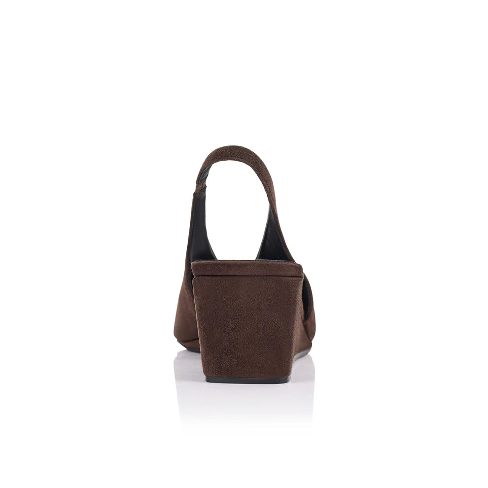 Ayvie Wedge Espresso Suede