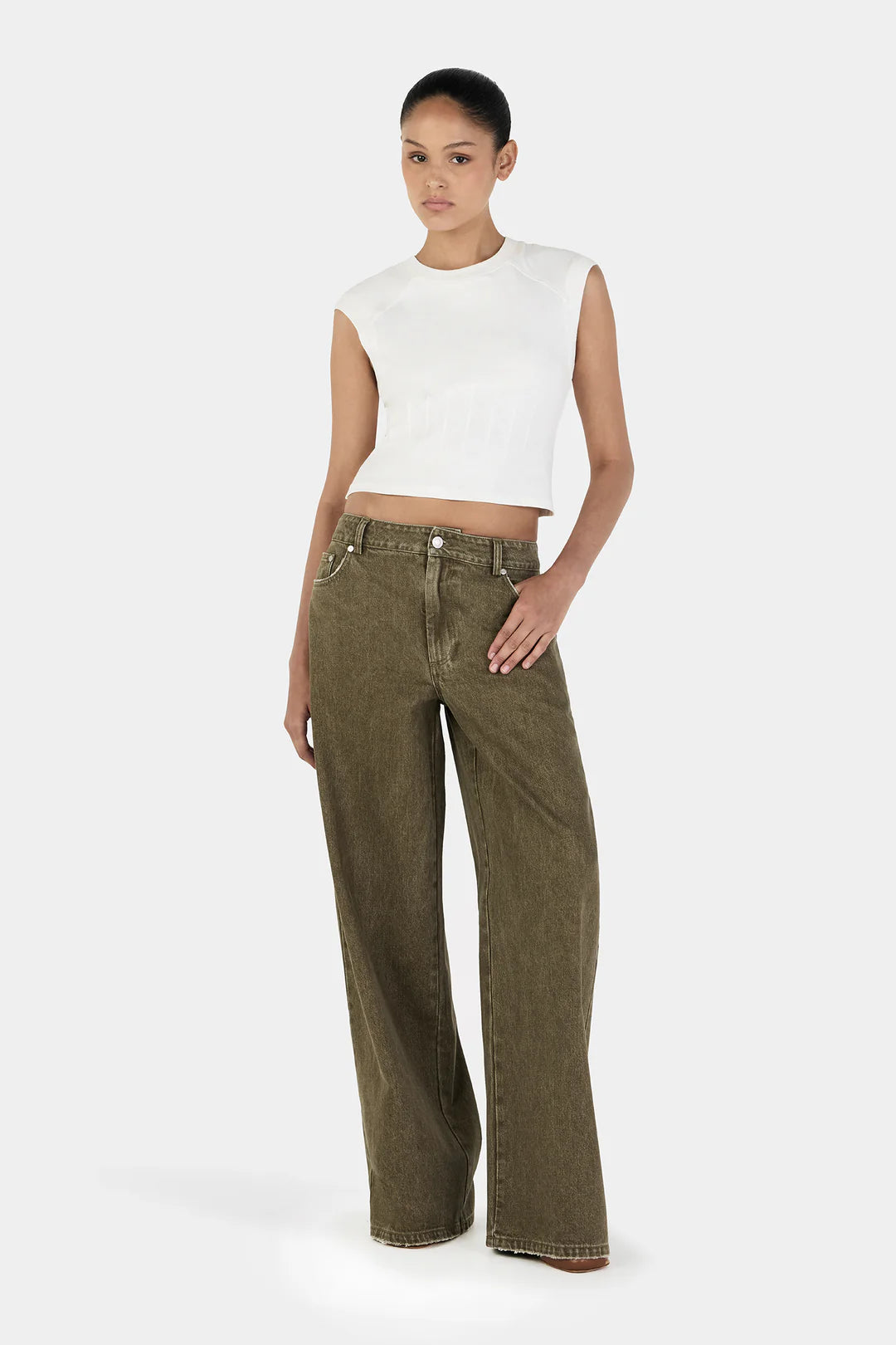 Paige Denim Jeans Khaki