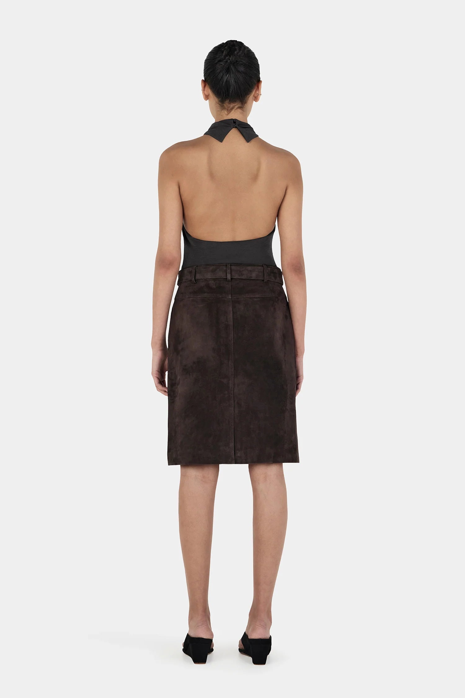 Casey Midi Leather Skirt