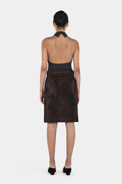 Casey Midi Leather Skirt