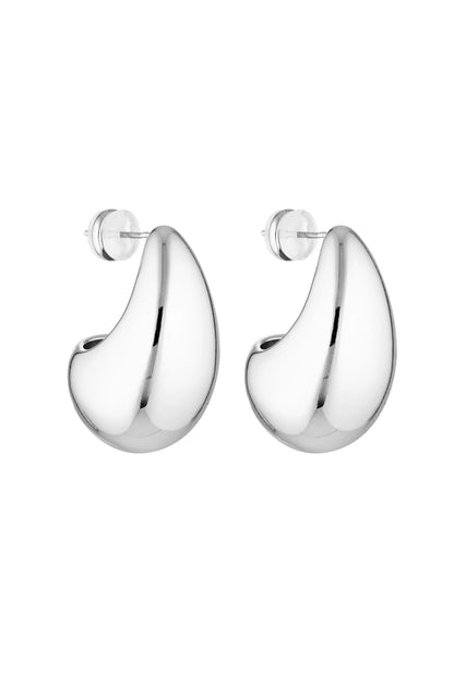 Blob Earring - Silver