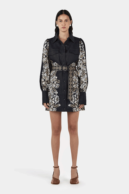 Constance Linen Mini Dress